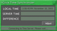 1Click Time Synchronizer screenshot